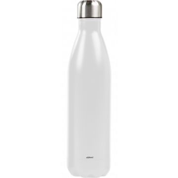 Ståltermos flaska 0,75 L, vit