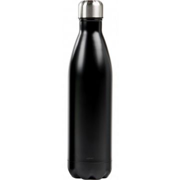 Ståltermos flaska 0,75 L, svart